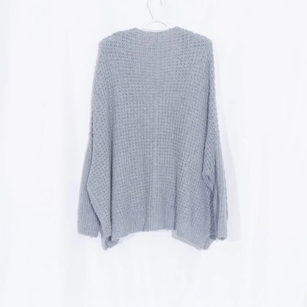 FREE PEOPLE Breeze Boho Wool / Angora Rabbit Hair Blend Chunky Cardigan Size L